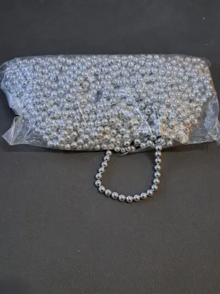 Bolsa de bolas de plástico plateadas