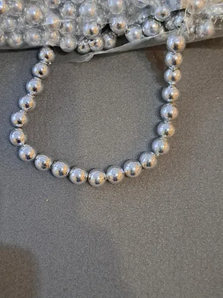 Bolsa de bolas de plástico plateadas