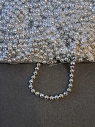 Bolsa de bolas de plástico plateadas