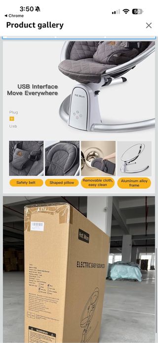 Silla Mecedora Automática HOTMOM