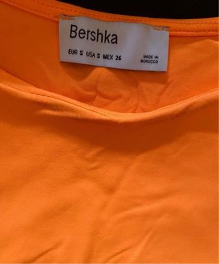 Body tirantes Bershka naranja fosforito