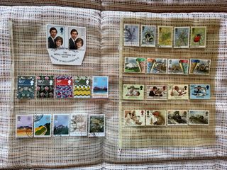 Sellos de Inglaterra usados