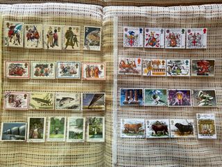 Sellos de Inglaterra usados