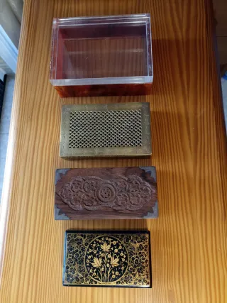 Colección 4 Cajas Decorativas