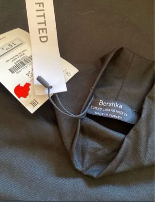 Body Bershka manga larga fruncido S