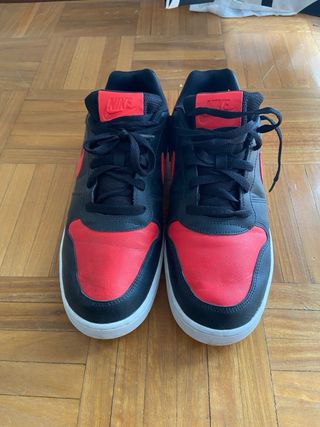 Nike Court Vision Low Negro y Rojo