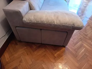 Sofá 3 plazas tela beige