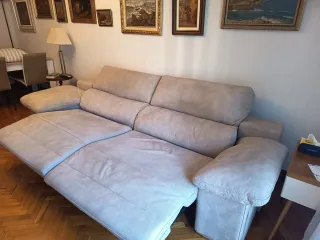 Sofá 3 plazas tela beige