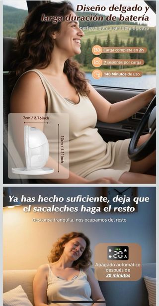 Sacaleches Eléctrico Kissbobo Doble