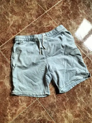 Bermuda vaquera azul