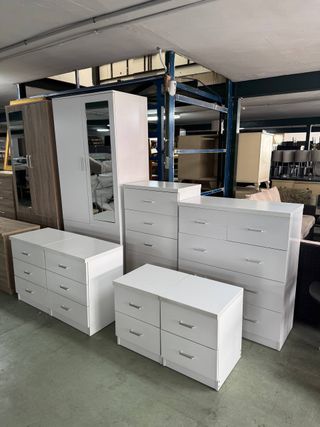 Conjunto Muebles Dormitorio Blanco