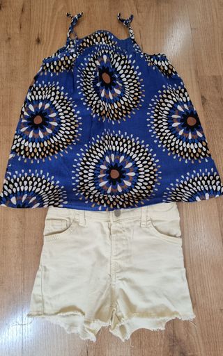 Set canotta e pantaloncini BabyGap 4/5 anni