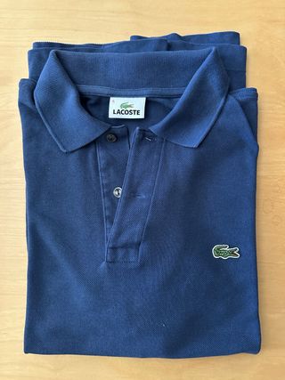 Polo Lacoste azul marino Talla L