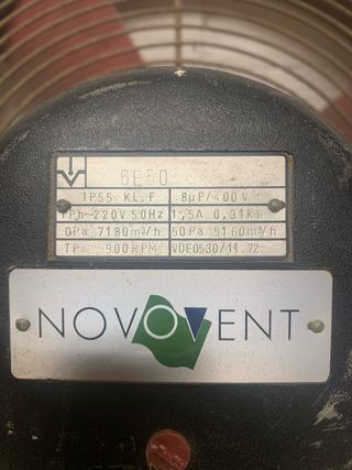 EXTRACTOR/VENTILADOR MARCA NOVOVENT