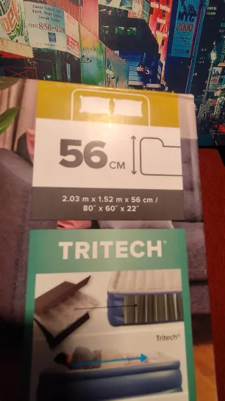 Materassino Gonfiabile Matrimoniale 203x152x51 cm