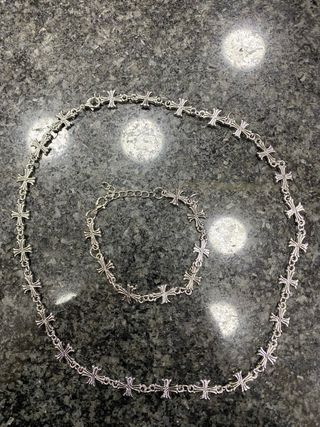 Set coordinato chrome croci