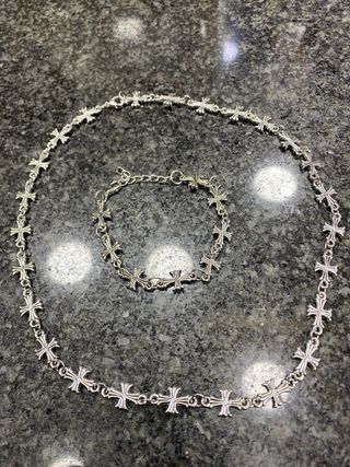 Set coordinato chrome croci