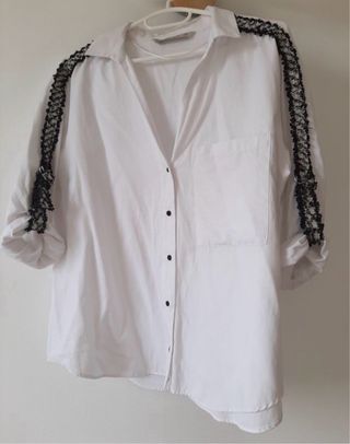Camisa Zara Blanca Talla M