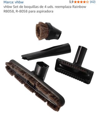 vhbw Set 4 Boquillas Aspiradora Rainbow