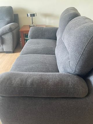 Sofá 3 plazas gris (2 unidades)