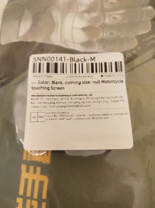 Guantes de moto negros