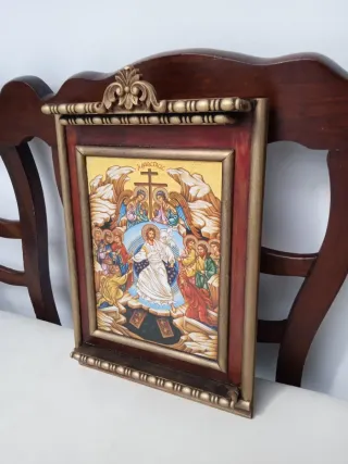 Retablo religioso madera