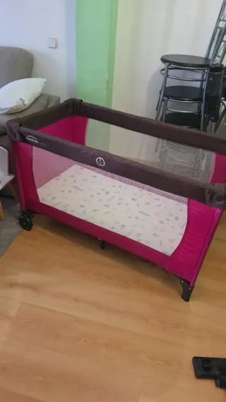 Cuna de viaje Asalvo Baby rosa