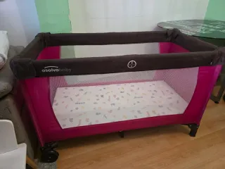 Cuna de viaje Asalvo Baby rosa