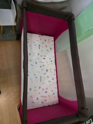 Cuna de viaje Asalvo Baby rosa