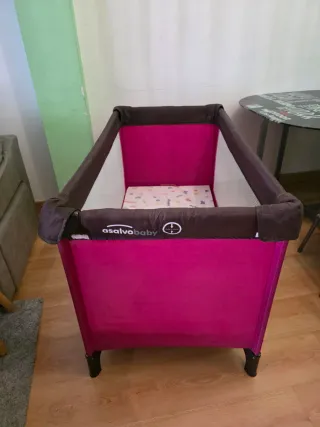 Cuna de viaje Asalvo Baby rosa