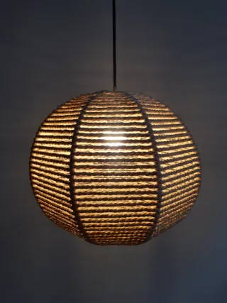 Lámpara colgante de cuerda vintage