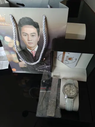 Reloj OLEVS Mujer Nuevo Plata/Blanco