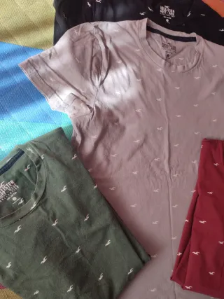 Lote 4 Camisetas Hollister