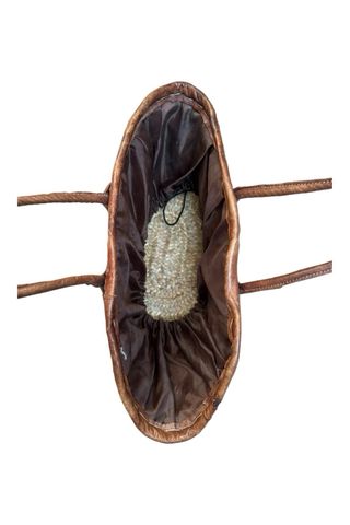 Borsa spiaggia cuoio,paglia e paillettes