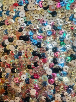 Borsa spiaggia cuoio,paglia e paillettes