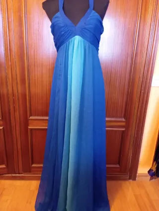 Vestido H&M viral degradado azul T.44