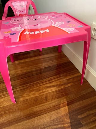 Mesa y Silla Infantil Peppa Pig Rosa