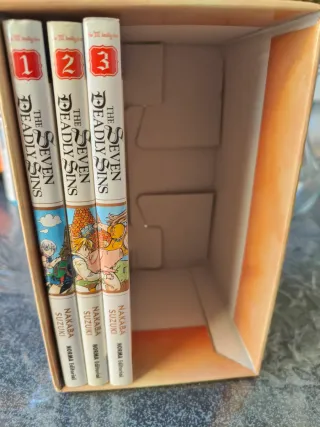 The Seven Deadly Sins 1, 2 y 3 con cofre