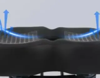 Sillín bici ergonómico negro