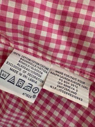 Camisa Polo Ralph Lauren cuadros rosa