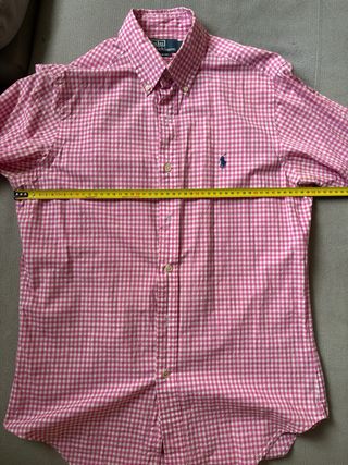 Camisa Polo Ralph Lauren cuadros rosa