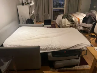 Sofá Cama Gris 140cm
