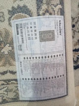 Alfombra floral beige y azul 2,30x1,70