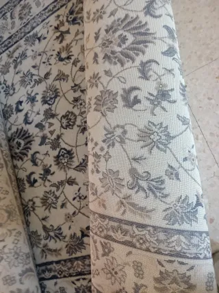 Alfombra floral beige y azul 2,30x1,70