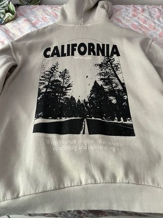 Sudadera Pull and Bear Beige Talla XS