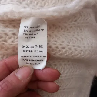 Cardigan Made in Italia Beige/Bianco