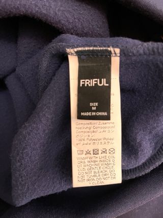 Sudadera azul con volantes talla M