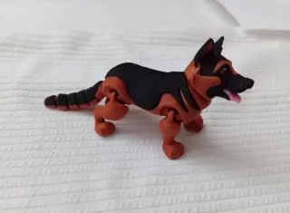 Figura Perro Pastor Alemán  Articulado! (NUEVO)