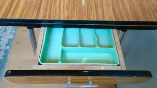 Mesa de cocina extensible mid century