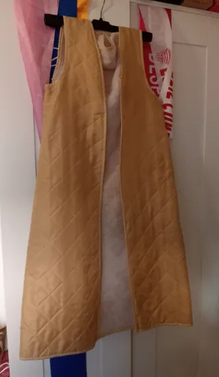 Forro interior abrigo largo acolchado